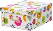 Pudła i pojemniki do przechowywania - Zeller Pudełko do przechowywania 31x26x14 cm motyw kwiaty B003TEFK1S - miniaturka - grafika 1