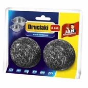 Ściereczki, gąbki, czyściki - Jan Niezbędny Druciak spiralny 2 szt. stal nierdzewna - miniaturka - grafika 1