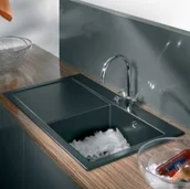 Zlewozmywaki - SystemCeram Mera 90 50740123 - miniaturka - grafika 1