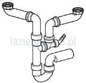 Syfony - Geberit Zlewozmywakowy zestaw odpływowy 152.818.11.1 152818111 - miniaturka - grafika 1