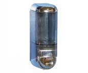 Dozowniki papieru i mydła dla firm - Merida Dozownik mydła MINI pojemność 170 ml SREBRNY D4S - miniaturka - grafika 1