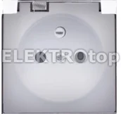 Klawisze i ramki - Kontakt Simon DGZ1BUZP/11A Pokrywa gniazda do wersji IP44 z przesłonami, klapka - miniaturka - grafika 1