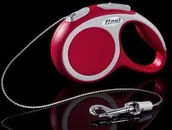 Smycze dla psów - Flexi Vario Smycz linka XS do 3m czerwona [FL-9016] 10126 - miniaturka - grafika 1