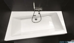 PMD Piramida Besco Infinity 150x90 lewa biała + obudowa + syfon WAI-150-NL - Wanny - miniaturka - grafika 4