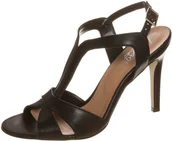 Sandały damskie - Taupage sandały na obcasie czarny 11798 - miniaturka - grafika 1