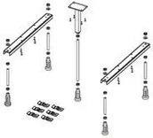 Nogi i stelaże do brodzików - Riho Nóżki do brodzików BASEL POOTSET 62 - miniaturka - grafika 1