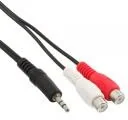 Kable - InLine Kabel Audio 2x gniazdo Cinch - wtyk 3.5mm Stereo 5m 89941D - miniaturka - grafika 1