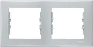 LEDart 2-krotna pozioma - Schneider Electric SEDNA SDN5800333, kolor miętowy szary - Klawisze i ramki - miniaturka - grafika 2