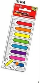 Stickn Zakładki indeksujące 12x45/15 8kol neon 21466 HO1011 - Zakładki indeksujące - miniaturka - grafika 2
