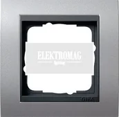Klawisze i ramki - Gira EVENT ALUMINIUM/ANTRACYT Ramka X1 [021106] - miniaturka - grafika 1