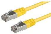 Kable miedziane - Rotronic ROLINE Category 5e FTP Cable, żółty 1 M 21.15.0332 - miniaturka - grafika 1