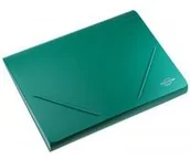 Szkolne artykuły papiernicze - Titanum Teczka z przegródkami A4 zielona - miniaturka - grafika 1