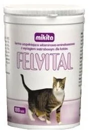 Mikita Felvital 100 tabletek - preparat witaminowo-aminokwasowy 3561 - Suplementy i witaminy dla kotów - miniaturka - grafika 2