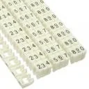 Tuning komputera - akcesoria - InLine Organizer Znacznik do kabli 6mm, nr. 0-9, 100 sztuk, biały 59961I - miniaturka - grafika 1