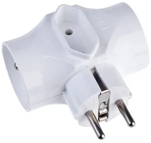 Elgotech Rozgałęźnik R-201 biały - Przedłużacze i rozgałęźniki - miniaturka - grafika 2