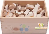 Klocki - B&B KLOCKI DREWNIANE W SKRZYNI 135 ELEMENTÓW NATURALNE - miniaturka - grafika 1