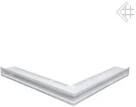 Kratki wentylacyjne - Kratki.pl Kratka kominkowa luft narożna biała 560x560x60 - miniaturka - grafika 1