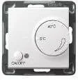 Regulatory i termostaty - Ospel Regulator elektroniczny SONATA MODUŁ temperatury biały RTP-1R/m/00 - miniaturka - grafika 1