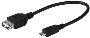 Vivanco Adapter USB 2.0 A-Micro USB B 0.15 m BLACK FRIDAY Od 24 do 26 listopada 2.0 A-Micro 0.15 - Złącza, przejściówki, adaptery - miniaturka - grafika 2