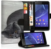 Etui i futerały do telefonów - Huawei Book Style Y5 Premium torba skórzana kieszenie na karty Flip portfel etui futerał na telefon z funkcją stania PU do modelu Y5 wzór Flip mvc29 - miniaturka - grafika 1