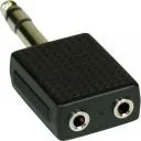 InLine Adapter AV Audio 6.3mm jack męski Stereo 2x 3.5mm jack żeński Stereo 99304 - Złącza, przejściówki, adaptery - miniaturka - grafika 3