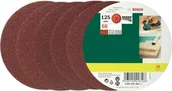 Materiały ścierne - Bosch Zestaw arkuszy ciernych ziarnisto: 120 r. 125 mm 25 szt. - miniaturka - grafika 1