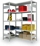 Szafy i regały magazynowe - B2B Partner Moduł narożny regału CLIP 141396 - miniaturka - grafika 1