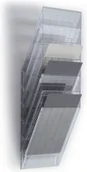 Pojemniki biurowe - Durable Zestaw 6 pojemników pionowych na dokumenty FLEXIBOXX A4 transparentny DU - miniaturka - grafika 1