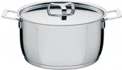 Garnki - Alessi garnek średni z przykrywką Pots&Pans AJM101/16 - miniaturka - grafika 1