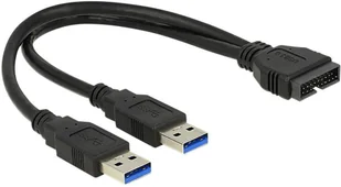 Delock Kabel USB USB3.0 Pinheader 2x USB 3.0 A 0.25m 83910 - Kable USB - miniaturka - grafika 3