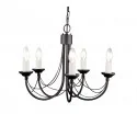 Elstead Lighting Carisbrooke 5 Czarny - Lampa z Kloszem 5 CB5 BLACK - Lampy sufitowe - miniaturka - grafika 2