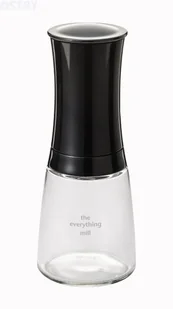 Kyocera ziołowych i młynek do przypraw The Everything Mill z regulowanym mechanizm ceramiczny, wysokość: 16 cm ceramika 21 x 7 x 7 cm, czarna, CM-20 °C-BK CM-20C BK - Pojemniki na przyprawy - miniaturka - grafika 2