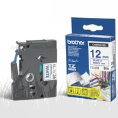 Folie termotransferowe do faksów - Brother Taśma laminowana do P-touch, TZ-233 12mm biała/niebieski nadruk - miniaturka - grafika 1