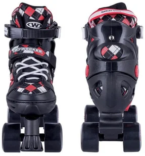 Worker WROTKI-ROLKI 2W1 czarno-czerwony - Rolki - miniaturka - grafika 8