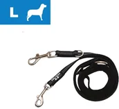 Smycze dla psów - Julius-K9 podwójna smycz, gumowana - Dł. x szer.: 220 cm x 20 mm, do 50 kg - miniaturka - grafika 1