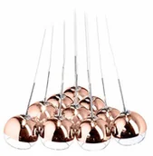 Lampy sufitowe - Redlux LAMPA wisząca ASTRAL R11706 szklana OPRAWA zwis gino kula ball miedź - miniaturka - grafika 1