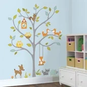 Naklejki na ścianę - RoomMates Naklejki dla dzieci - RMK2729SLM Leśne drzewo RMK2729SLM - miniaturka - grafika 1