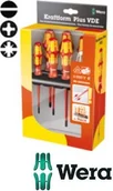 Śrubokręty - Wera Zestaw wkrętaków Kraftform Plus Seria 100 +próbnik napięcia +wieszak 160 iS (5006480001) - miniaturka - grafika 1