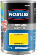 Farby do metalu - Nobiles Farba Ftalonal półpołysk żółta 0 9 l - miniaturka - grafika 1