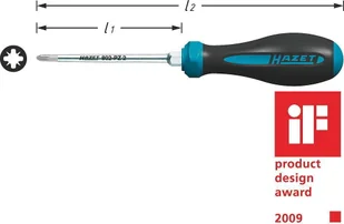 Hazet wkrętak krzyżowy 802-PZ3 Rozmiar wkrętaka: PZ 3 uchwyt wielokomponentowy D - Śrubokręty Hazet wkrętak krzyżowy 802-PZ3 Rozmiar wkrętaka: PZ 3 uchwyt wielokomponentowy D - Śrubokręty - miniaturka - grafika 1