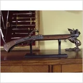 Repliki - broń - WŁOCHY UNIKATOWY DŁUGI PISTOLET Z ZAMKIEM LONTOWYM Z 1450 R - miniaturka - grafika 1