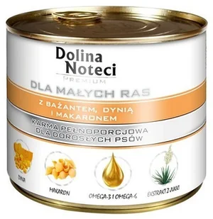 Dolina Noteci Dolina Noteci Premium Pies Mały Bażant dynia i makaron puszka 185g - Sucha karma dla kotów - miniaturka - grafika 2