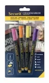 Markery permanentne - SECURIT Markery kredowe kolorowe 4 szt 1-2 mm do tablic kredowych szklanych i suchościeralnych SECURIT BL-SMA100-V4-TRO - miniaturka - grafika 1