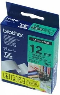 Brother TZ-731 12mm taśma laminowana, czarny nadruk/zielone tło - Taśmy do drukarek barwiące Brother TZ-731 12mm taśma laminowana, czarny nadruk/zielone tło - Taśmy do drukarek barwiące - miniaturka - grafika 6