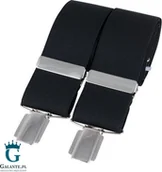 Dodatki do ubrań - Made in England Szelki do spodni Czarne BR-001 - miniaturka - grafika 1