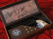 Repliki - broń - Hiszpania COLT PEACE MAKER 1873r SINGLE ACTION ARMY CAL 45 krótszy czarny kość - miniaturka - grafika 1