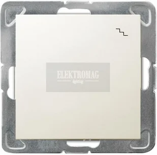 Ospel Wyłącznik ścienny IMPRESJA MODUŁ schodowy ecru - Wyłączniki światła i elektryczne - miniaturka - grafika 2