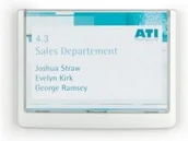 Systemy ekspozycyjne i znaki informacyjne - Durable Tabliczka przydrzwiowa Click Sign 149x105,5 mm biała - miniaturka - grafika 1