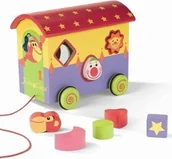 Klocki - Janod Wagon klocków Cyrk - miniaturka - grafika 1