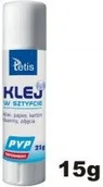 Kleje biurowe - Tetis Klej w sztyfcie BG112-B 15g bezbarwny - miniaturka - grafika 1